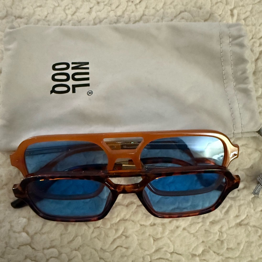 NUL 000 Brown and Blue Sunglasses